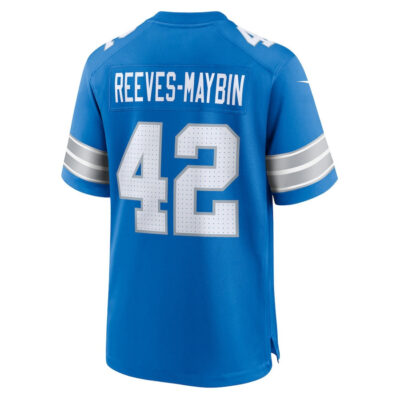 Jalen Reeves-Maybin #42 Detroit Lions Super Bowl LIX Jersey - Men's - Blue - Image 3
