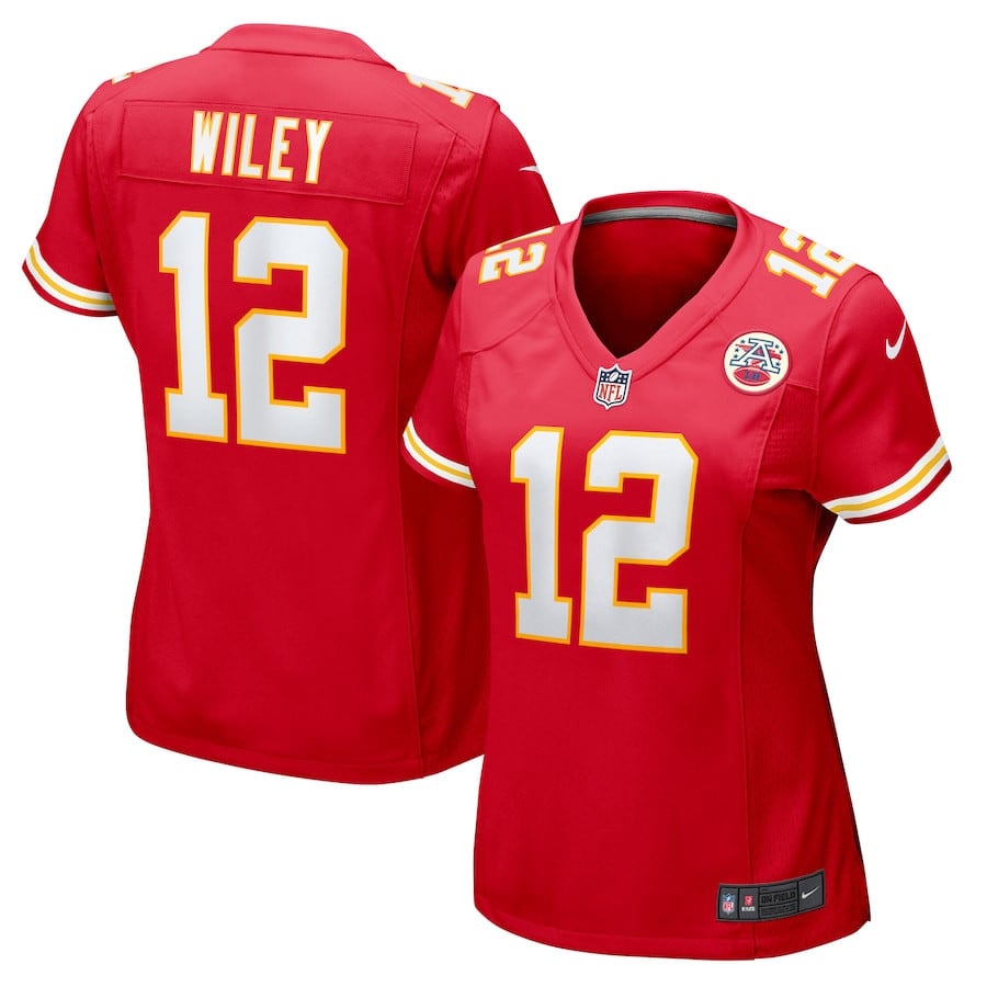 Jared Wiley 12 Kansas City Chiefs Women's Game Jersey - Red