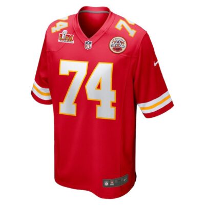Alternative view of Jawaan Taylor #74 Kansas City Chiefs Super Bowl LIX Jersey - Men's - Red
