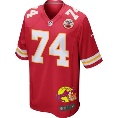 Jawaan Taylor 74 Kansas City Chiefs Super Bowl LIX New Orleans Patch Game Men Jersey - Red - Image 3