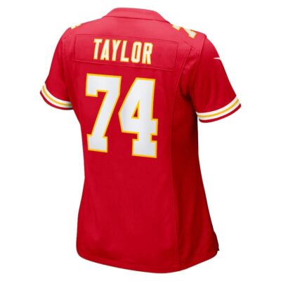 Jawaan Taylor #74 Kansas City Chiefs Super Bowl LIX Women's Jersey - Red - Image 3