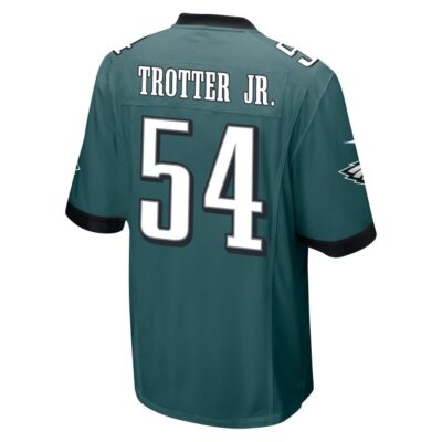 Alternative view of Jeremiah Trotter Jr. 54 Philadelphia Eagles Super Bowl LIX New Orleans Patch Game Men Jersey - Midnight Green