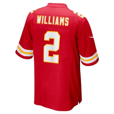 Joshua Williams #2 Kansas City Chiefs Super Bowl LIX Jersey - Men's - Red - Image 3