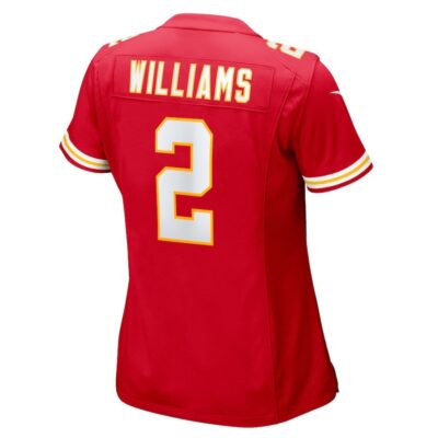 Joshua Williams #2 Kansas City Chiefs Super Bowl LIX Women's Jersey - Red - Image 3