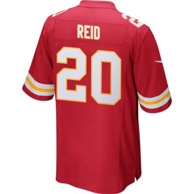 Alternative view of Justin Reid 20 Kansas City Chiefs Super Bowl LIX New Orleans Patch Game Men Jersey - Red