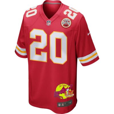 Justin Reid 20 Kansas City Chiefs Super Bowl LIX New Orleans Patch Game Men Jersey - Red - Image 3