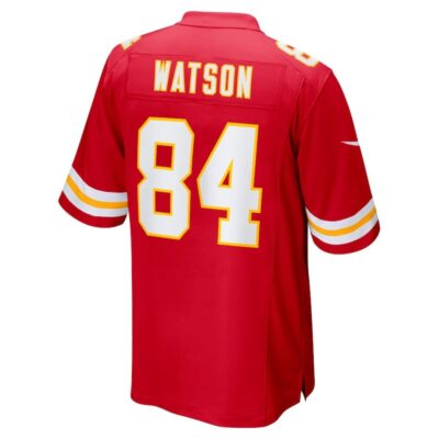 Justin Watson #84 Kansas City Chiefs Super Bowl LIX Jersey - Men's - Red - Image 3