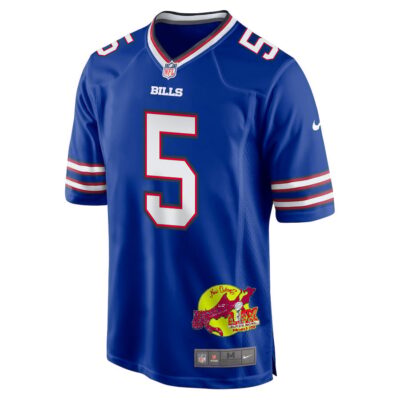 Kaiir Elam 5 Buffalo Bills Super Bowl LIX New Orleans Patch Game Men Jersey - Royal - Image 3