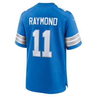 Kalif Raymond #11 Detroit Lions Super Bowl LIX Jersey - Men's - Blue - Image 3
