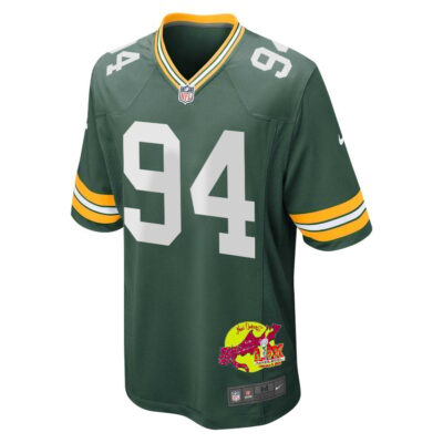 Karl Brooks 94 Green Bay Packers Super Bowl LIX New Orleans Patch Game Men Jersey - Green - Image 3