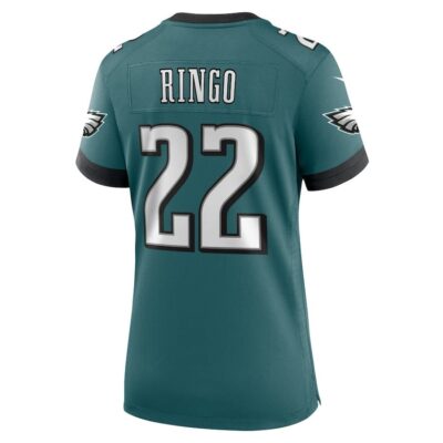 Kelee Ringo #22 Philadelphia Eagles Super Bowl LIX Women's Jersey - Midnight Green - Image 3