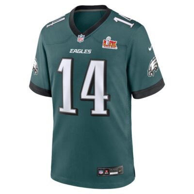 Alternative view of Kenneth Gainwell #14 Philadelphia Eagles Super Bowl LIX Jersey - Men's - Midnight Green