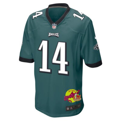 Kenneth Gainwell 14 Philadelphia Eagles Super Bowl LIX New Orleans Patch Game Men Jersey - Midnight Green - Image 3