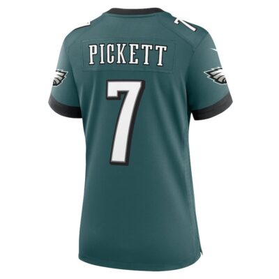 Kenny Pickett #7 Philadelphia Eagles Super Bowl LIX Women's Jersey - Midnight Green - Image 3