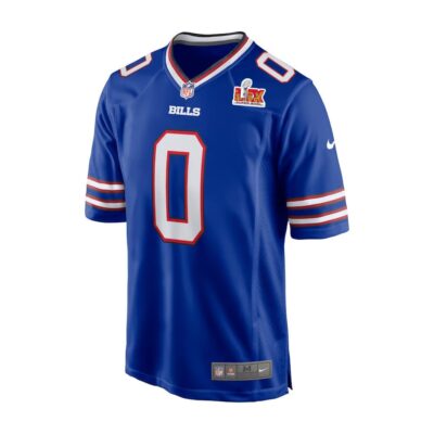 Alternative view of Keon Coleman #0 Buffalo Bills Super Bowl LIX Jersey - Men's - Royal