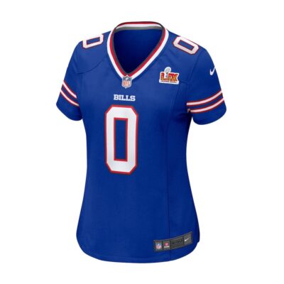 Alternative view of Keon Coleman #0 Buffalo Bills Super Bowl LIX Women's Jersey - Royal