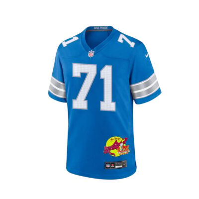 Kevin Zeitler 71 Detroit Lions Super Bowl LIX New Orleans Patch Game Men Jersey - Blue - Image 3