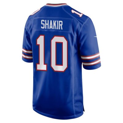 Alternative view of Khalil Shakir 10 Buffalo Bills Super Bowl LIX New Orleans Patch Game Men Jersey - Royal