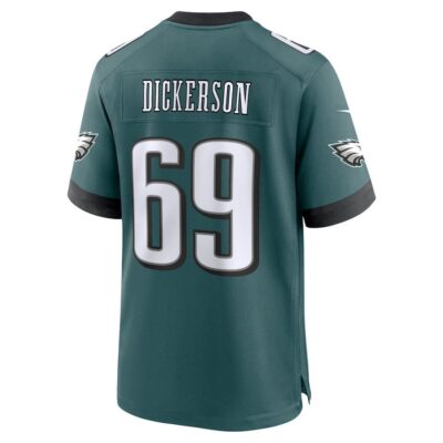 Landon Dickerson #69 Philadelphia Eagles Super Bowl LIX Jersey - Men's - Midnight Green - Image 3