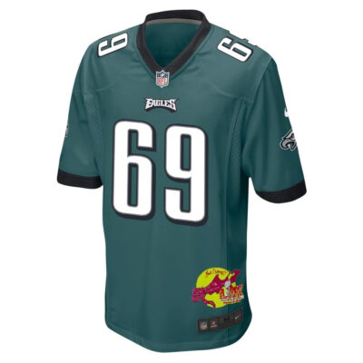 Landon Dickerson 69 Philadelphia Eagles Super Bowl LIX New Orleans Patch Game Men Jersey - Midnight Green - Image 3