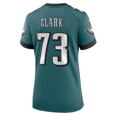 Le'Raven Clark #73 Philadelphia Eagles Super Bowl LIX Women's Jersey - Midnight Green - Image 3