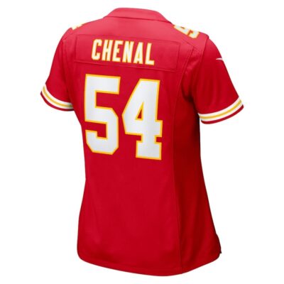Leo Chenal #54 Kansas City Chiefs Super Bowl LIX Women's Jersey - Red - Image 3