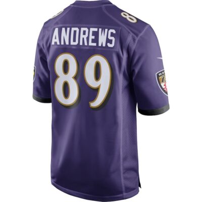 Mark Andrews #89 Baltimore Ravens Super Bowl LIX Jersey - Men's - Purple - Image 3