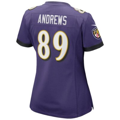 Mark Andrews #89 Baltimore Ravens Super Bowl LIX Women's Jersey - Purple - Image 3
