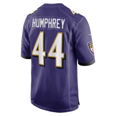 Marlon Humphrey #44 Baltimore Ravens Super Bowl LIX Jersey - Men's - Purple - Image 3