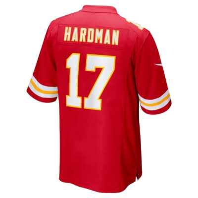 Mecole Hardman #17 Kansas City Chiefs Super Bowl LIX Jersey - Men's - Red - Image 3