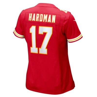 Mecole Hardman #17 Kansas City Chiefs Super Bowl LIX Women's Jersey - Red - Image 3