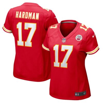 Mecole Hardman 17 Kansas City Chiefs Women's Game Jersey - Red