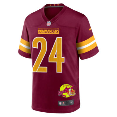 Michael Davis 24 Washington Commanders Super Bowl LIX New Orleans Patch Game Men Jersey - Burgundy - Image 3