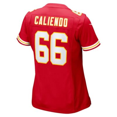 Mike Caliendo #66 Kansas City Chiefs Super Bowl LIX Women's Jersey - Red - Image 3