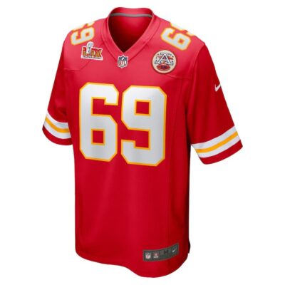 Alternative view of Mike Pennel #69 Kansas City Chiefs Super Bowl LIX Jersey - Men's - Red