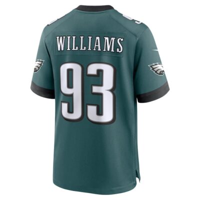 Milton Williams #93 Philadelphia Eagles Super Bowl LIX Jersey - Men's - Midnight Green - Image 3