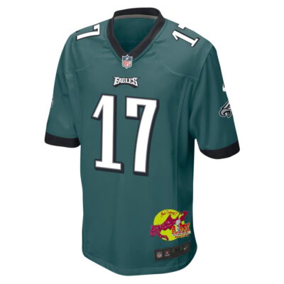 Nakobe Dean 17 Philadelphia Eagles Super Bowl LIX New Orleans Patch Game Men Jersey - Midnight Green - Image 3