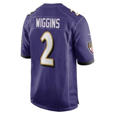 Nate Wiggins #2 Baltimore Ravens Super Bowl LIX Jersey - Men's - Purple - Image 3