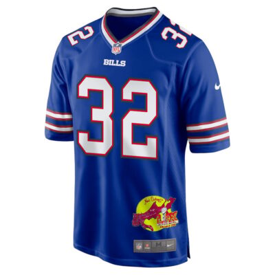 Nicholas Morrow 32 Buffalo Bills Super Bowl LIX New Orleans Patch Game Men Jersey - Royal - Image 3
