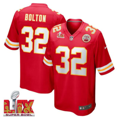 Nick Bolton #32 Kansas City Chiefs Super Bowl LIX Jersey - Men's - Red