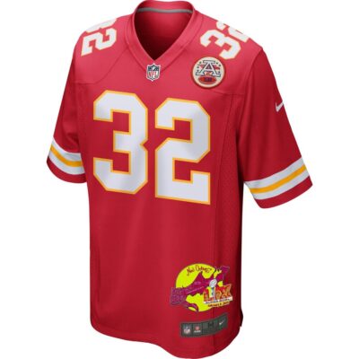 Nick Bolton 32 Kansas City Chiefs Super Bowl LIX New Orleans Patch Game Men Jersey - Red - Image 3