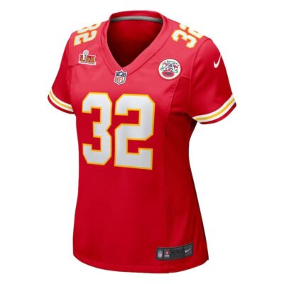 Alternative view of Nick Bolton #32 Kansas City Chiefs Super Bowl LIX Women's Jersey - Red