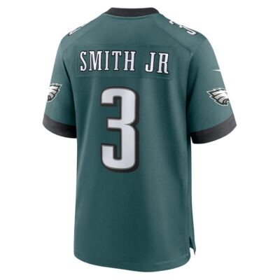 Nolan Smith Jr. #3 Philadelphia Eagles Super Bowl LIX Jersey - Men's - Midnight Green - Image 3
