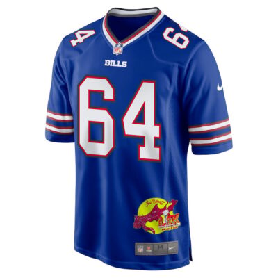 O'Cyrus Torrence 64 Buffalo Bills Super Bowl LIX New Orleans Patch Game Men Jersey - Royal - Image 3