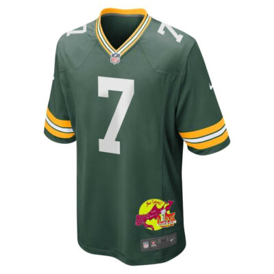 Quay Walker 7 Green Bay Packers Super Bowl LIX New Orleans Patch Game Men Jersey - Green - Image 3