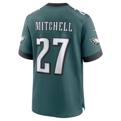 Quinyon Mitchell #27 Philadelphia Eagles Super Bowl LIX Jersey - Men's - Midnight Green - Image 3