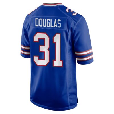 Alternative view of Rasul Douglas 31 Buffalo Bills Super Bowl LIX New Orleans Patch Game Men Jersey - Royal