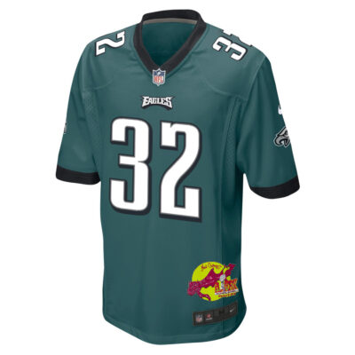 Reed Blankenship 32 Philadelphia Eagles Super Bowl LIX New Orleans Patch Game Men Jersey - Midnight Green - Image 3