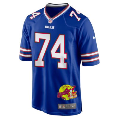 Ryan Van Demark 74 Buffalo Bills Super Bowl LIX New Orleans Patch Game Men Jersey - Royal - Image 3