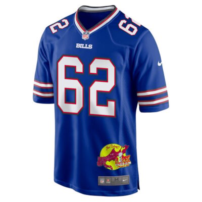 Sedrick Van Pran-Granger 62 Buffalo Bills Super Bowl LIX New Orleans Patch Game Men Jersey - Royal - Image 3